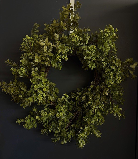 Picture of Boxwood Berry Wreath 55cm Light Green